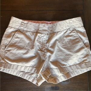 J. Crew Women's khaki “Chino” Shorts size 2 EUC